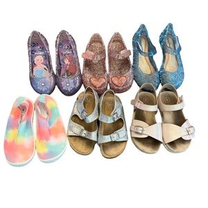 Lot of girls jellies & sandals, size 8